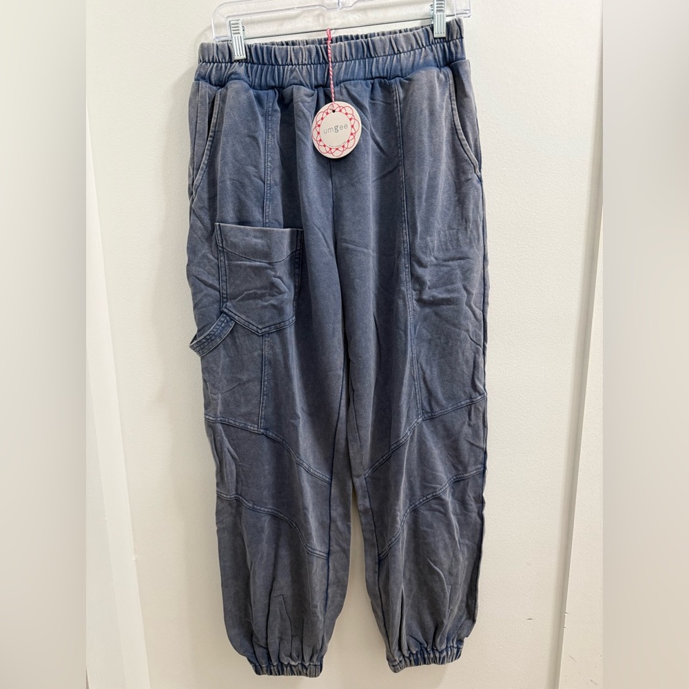 Umgee Blue Joggers with Pocket Detail